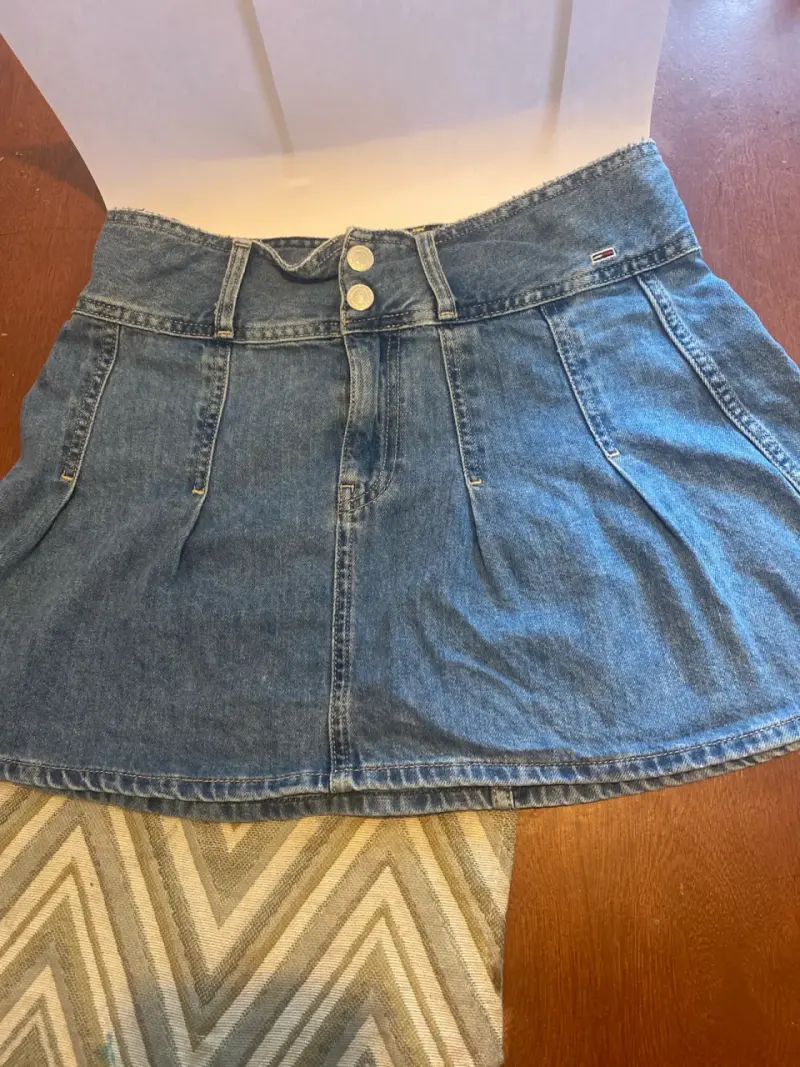 Falda de mezclilla azul