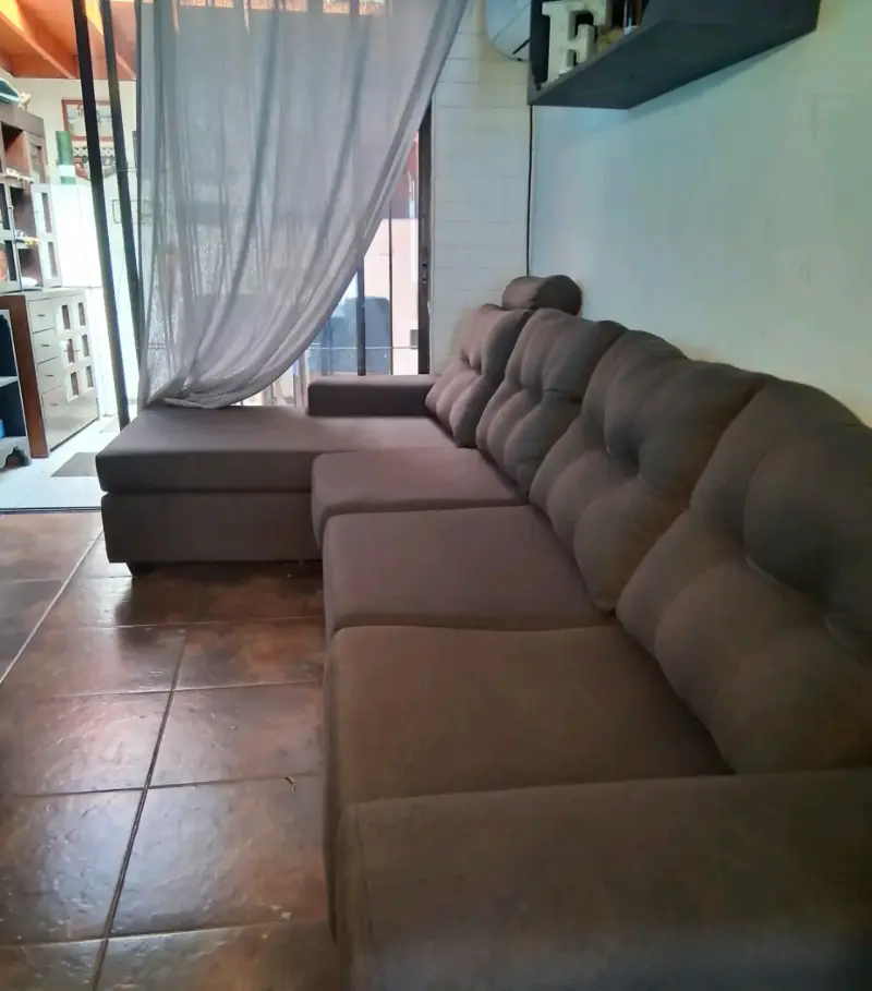 Sofá seccional grande café - 3