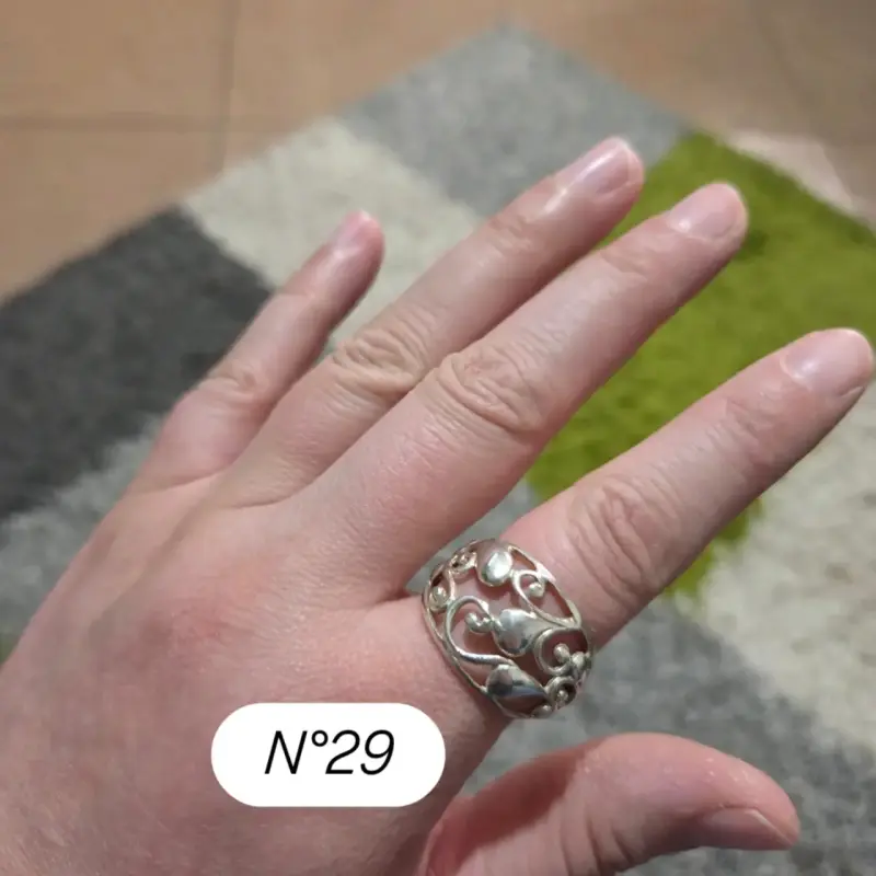 Anillo de plata calado - 1