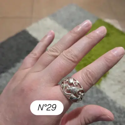 Anillo de plata calado - miniatura 1