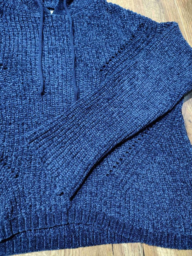 Chaleco azul con gorro - 2