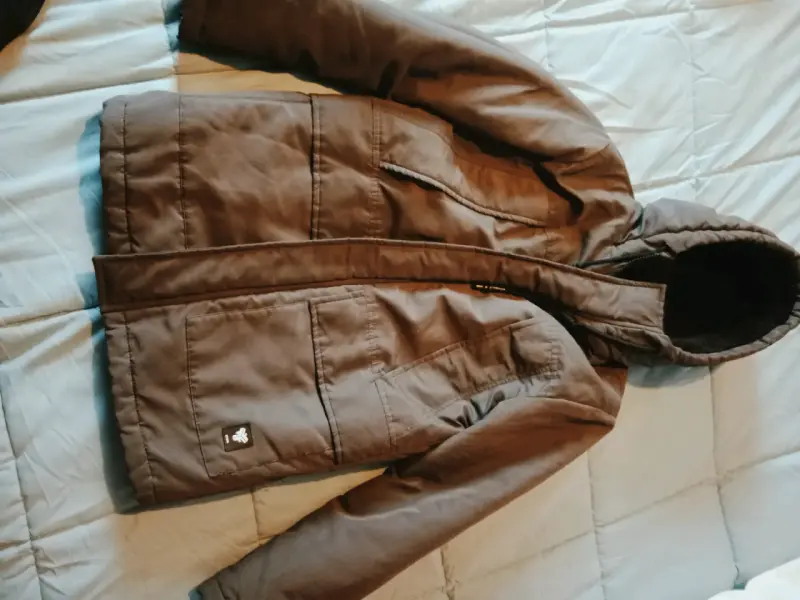 Chaqueta federation talla 14 negra.interior polar - 1