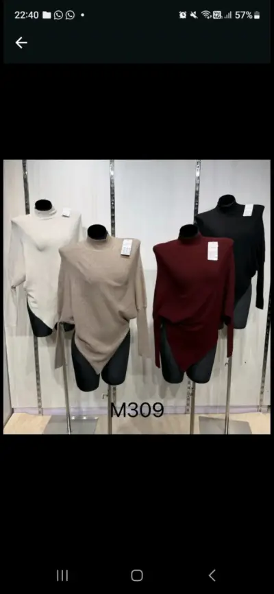 Chaqueta de lana color café - miniatura 3