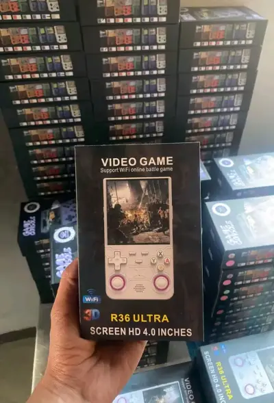 Consola R36 ultra portátil desmontable púrpura - miniatura 5