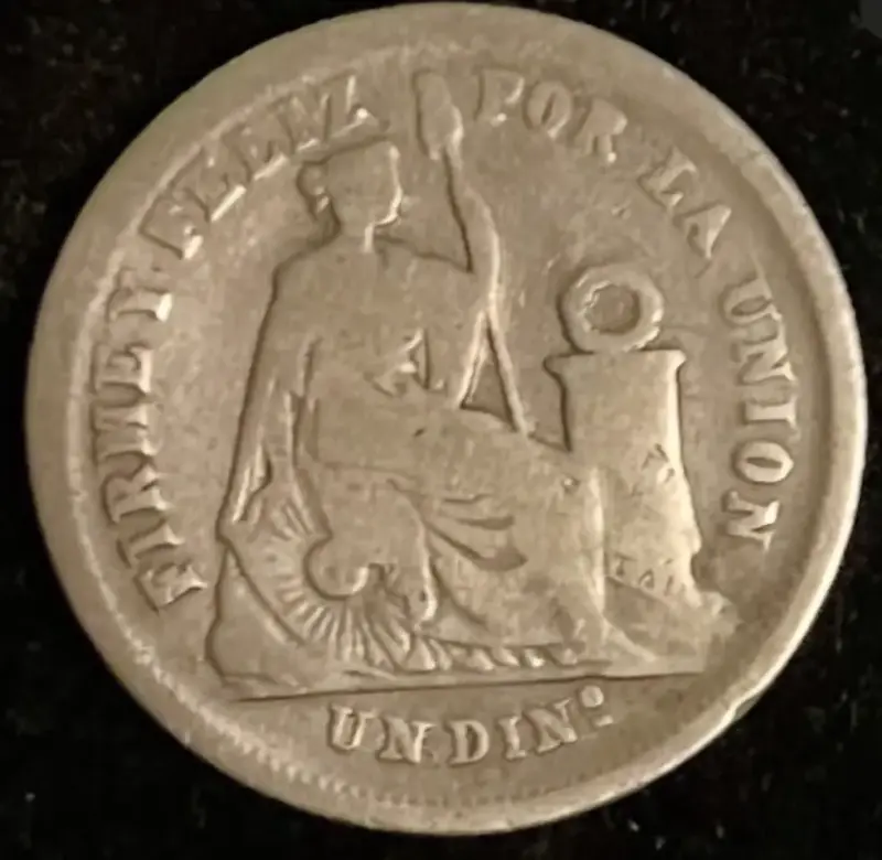 Moneda antigua de plata 1866 - 2