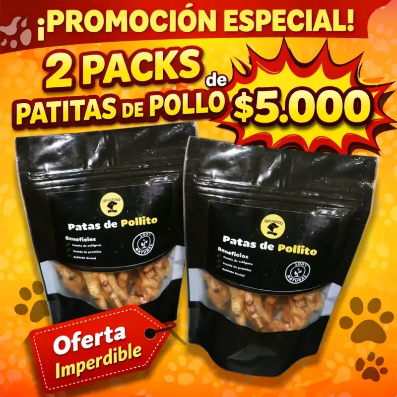 Pack de patitas de pollo