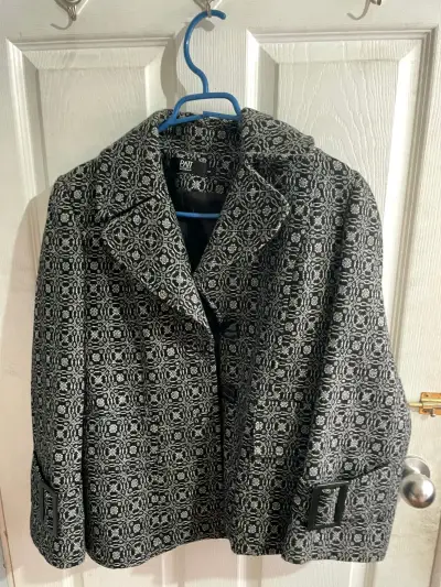Blazer tejido cuadros multicolor - miniatura 5