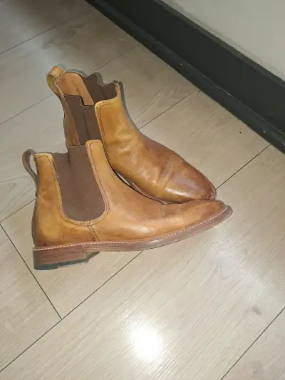Botines cuero marrón hombre - miniatura 2