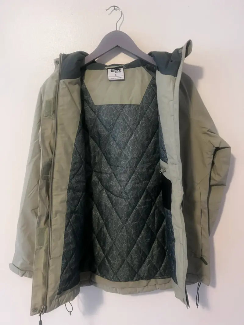 Chaqueta impermeable verde olivo - 3