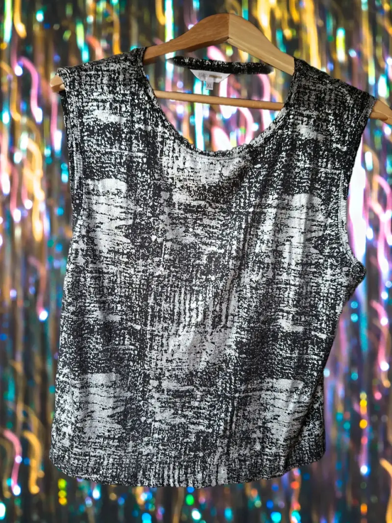 Blusa de manga larga con estampado zigzag - 2