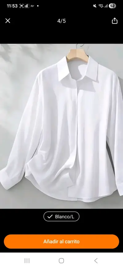 Camisas blanca y borgoña de mujer - miniatura 2