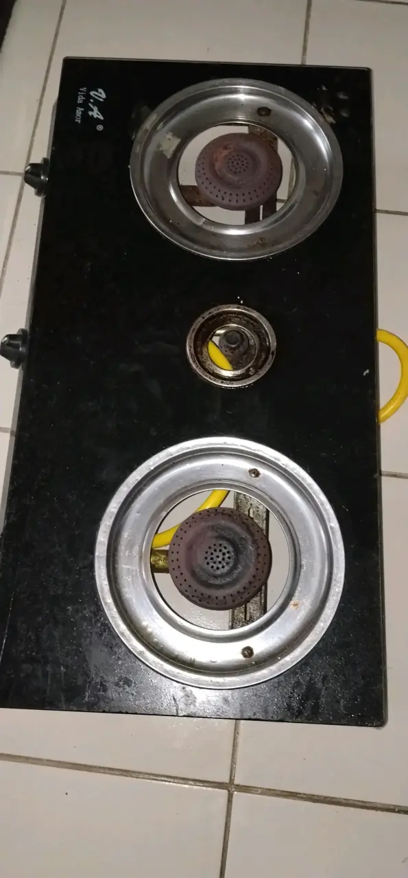 Encimera de cocina a gas negra - 2
