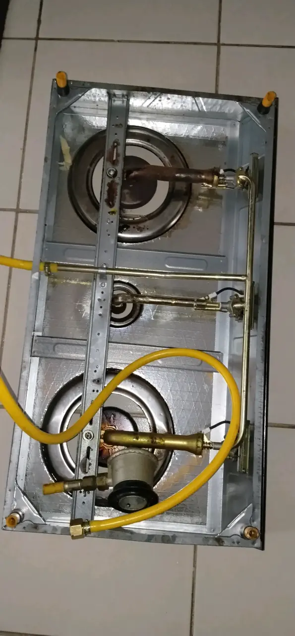 Encimera de cocina a gas negra - 3