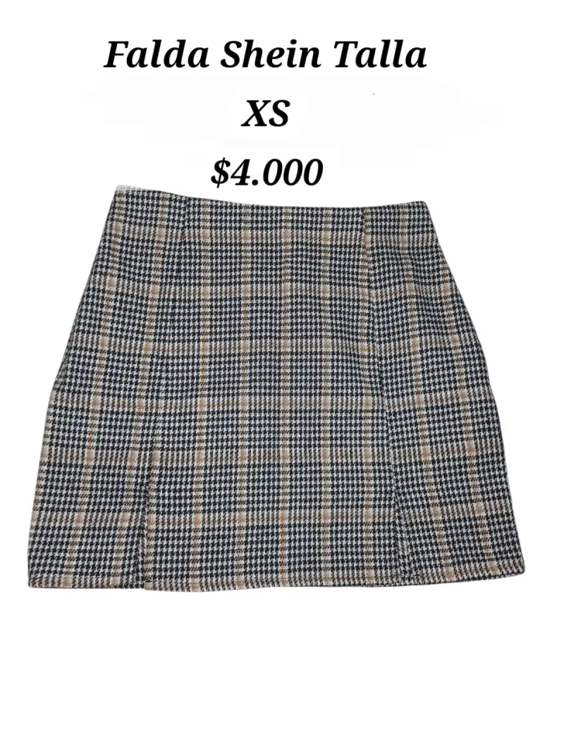 Falda shein talla xs