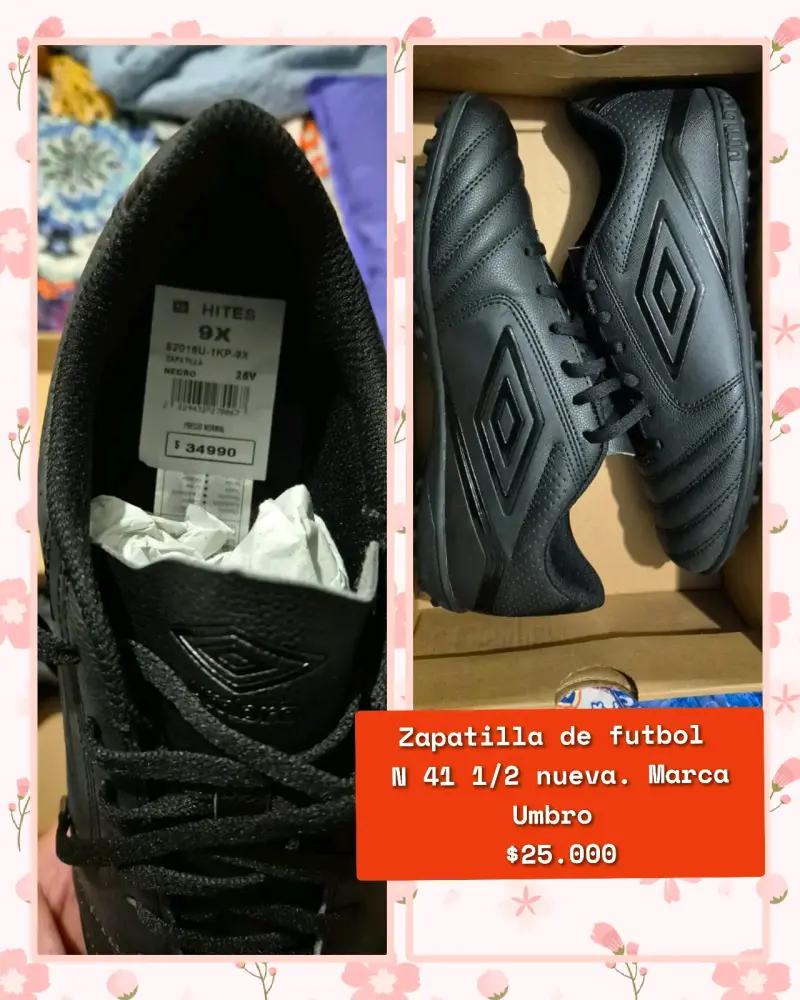 Zapatillas de fútbol Umbro negras