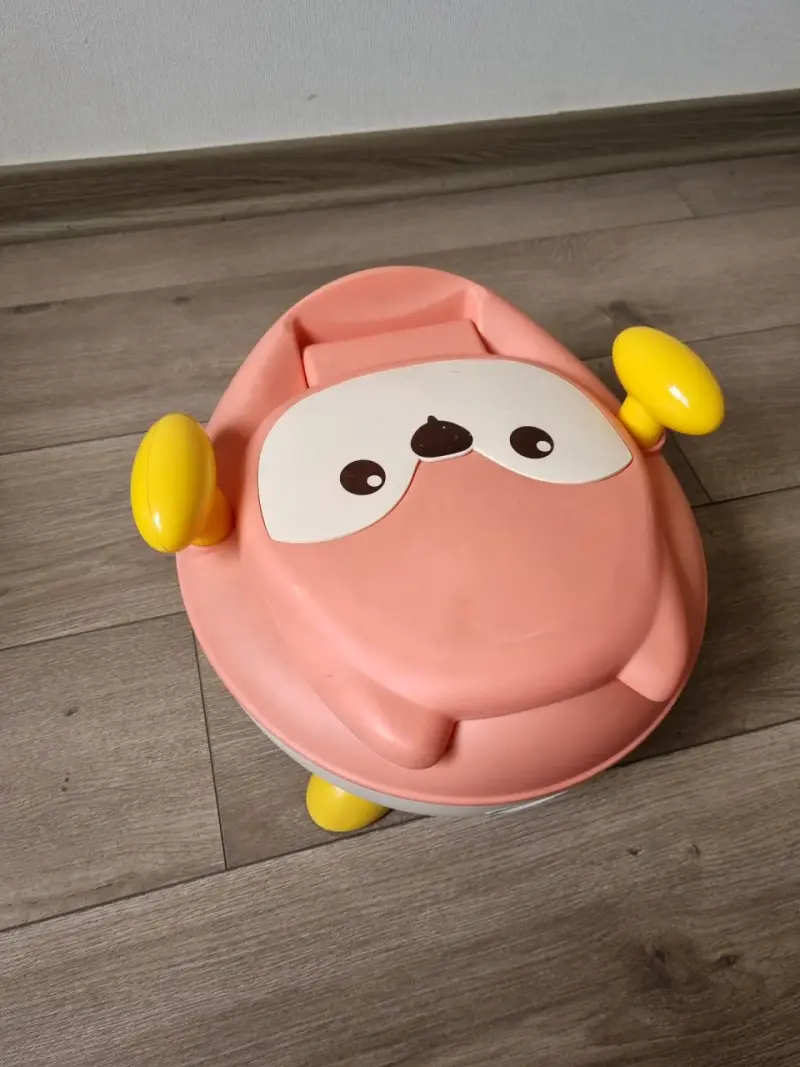 Bacinica infantil rosa con diseño - 2