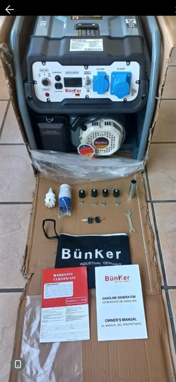Generador profesional Bunker 6500W - 2