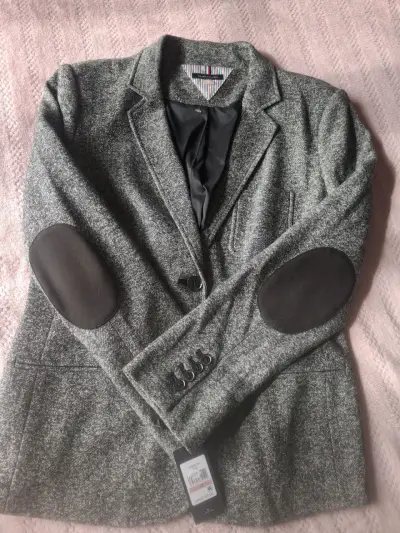 Blazer gris tweed mujer - miniatura 4