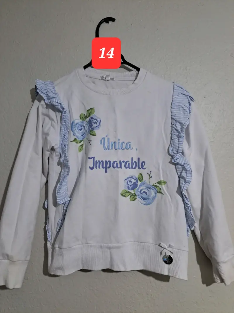 Polera infantil con oso bordado - 2