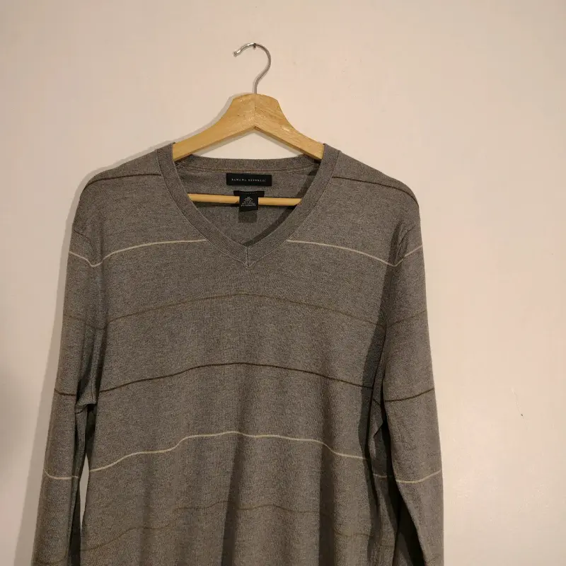 Suéter gris a rayas Banana Republic M - 2