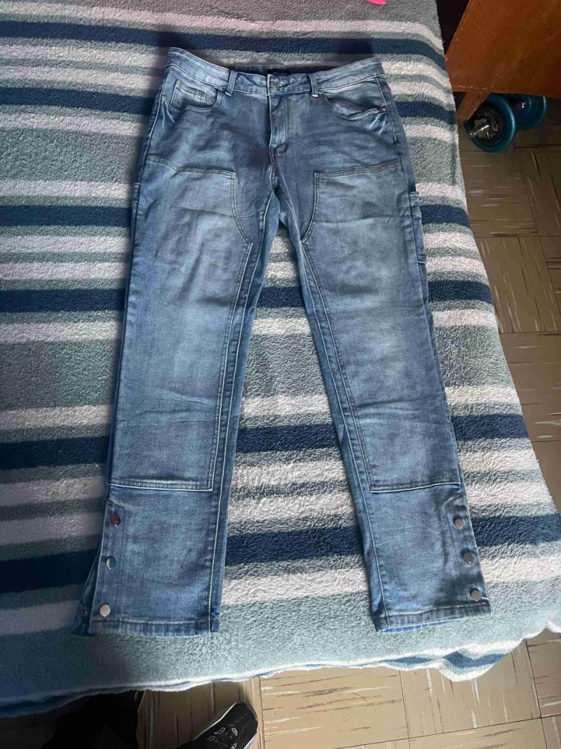 Pantalones jeans azul flared