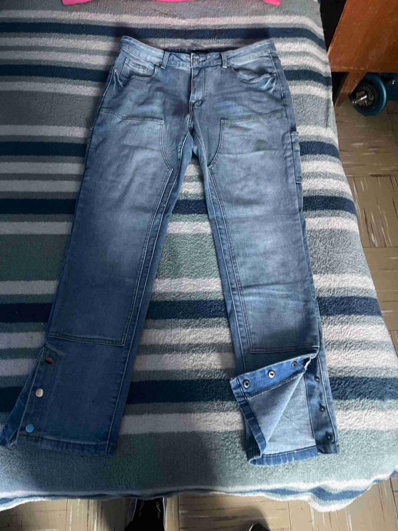 Pantalones jeans azul flared - 2