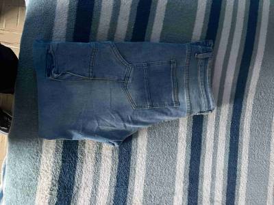 Pantalones jeans azul flared - miniatura 3