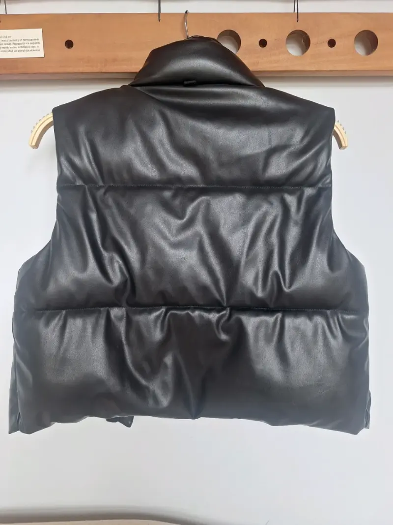 Chaleco acolchado negro para mujer - 2