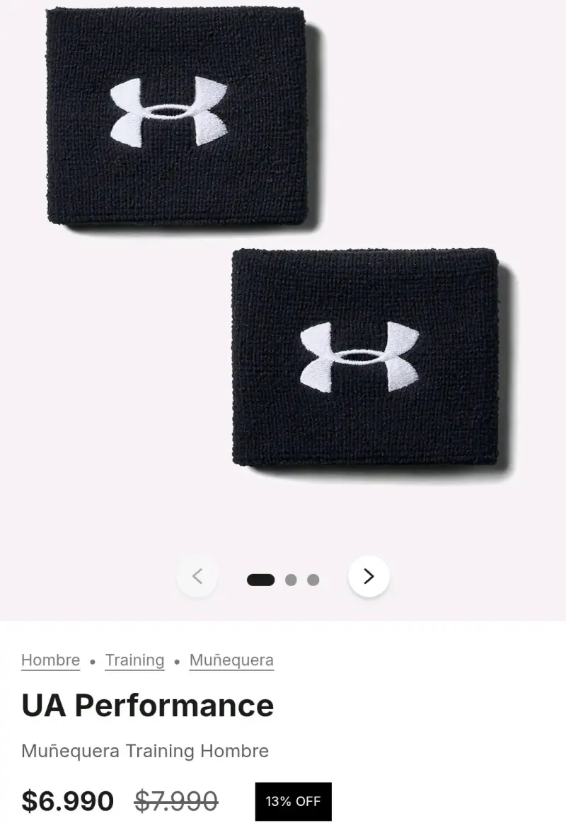 Muñequeras deportivas Under Armour - 2