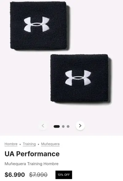 Muñequeras deportivas Under Armour - miniatura 2