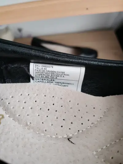 Zapatos de tacón negros clásicos talla 40 - miniatura 4