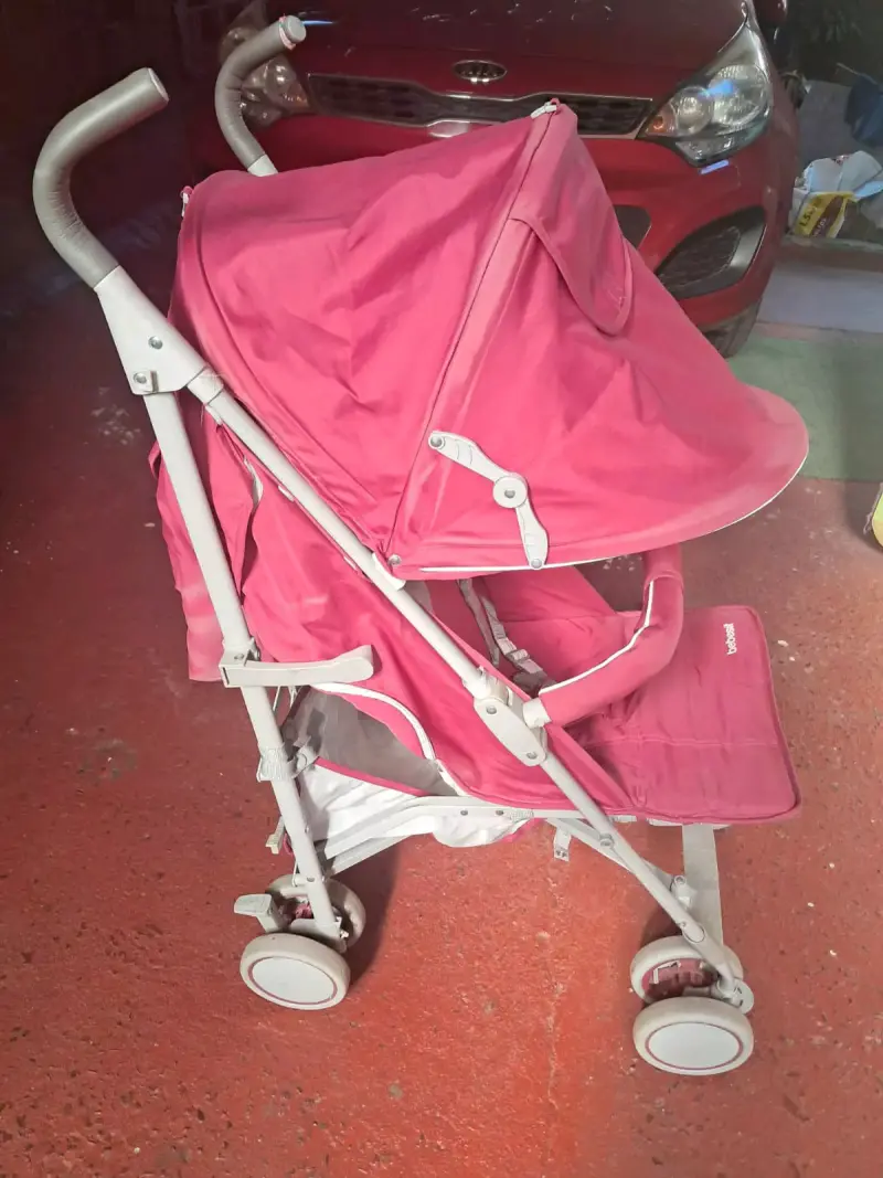Coche para bebé rosado - 2