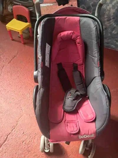 Coche para bebé rosado - miniatura 6