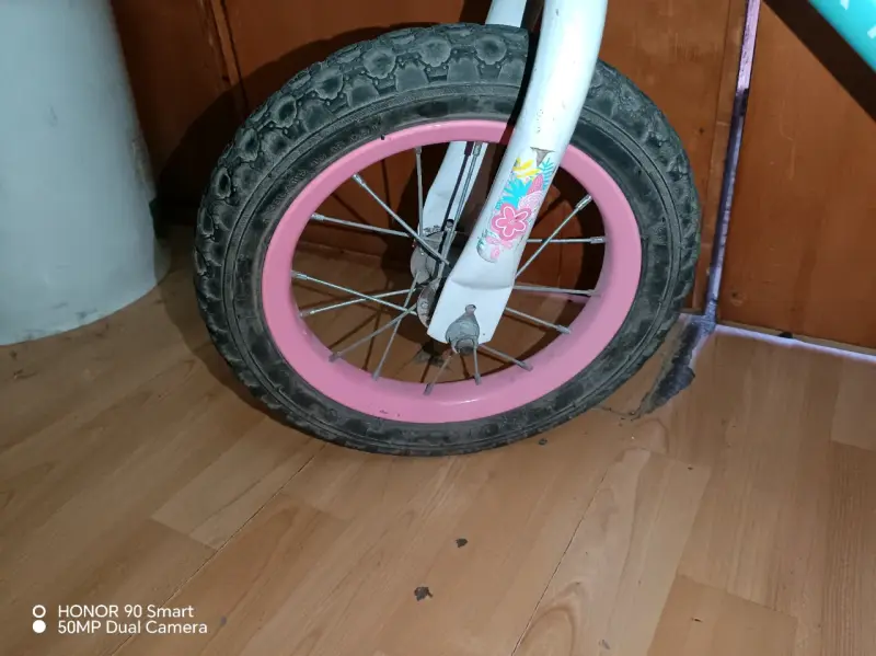 Llanta bicicleta infantil rosa - 1