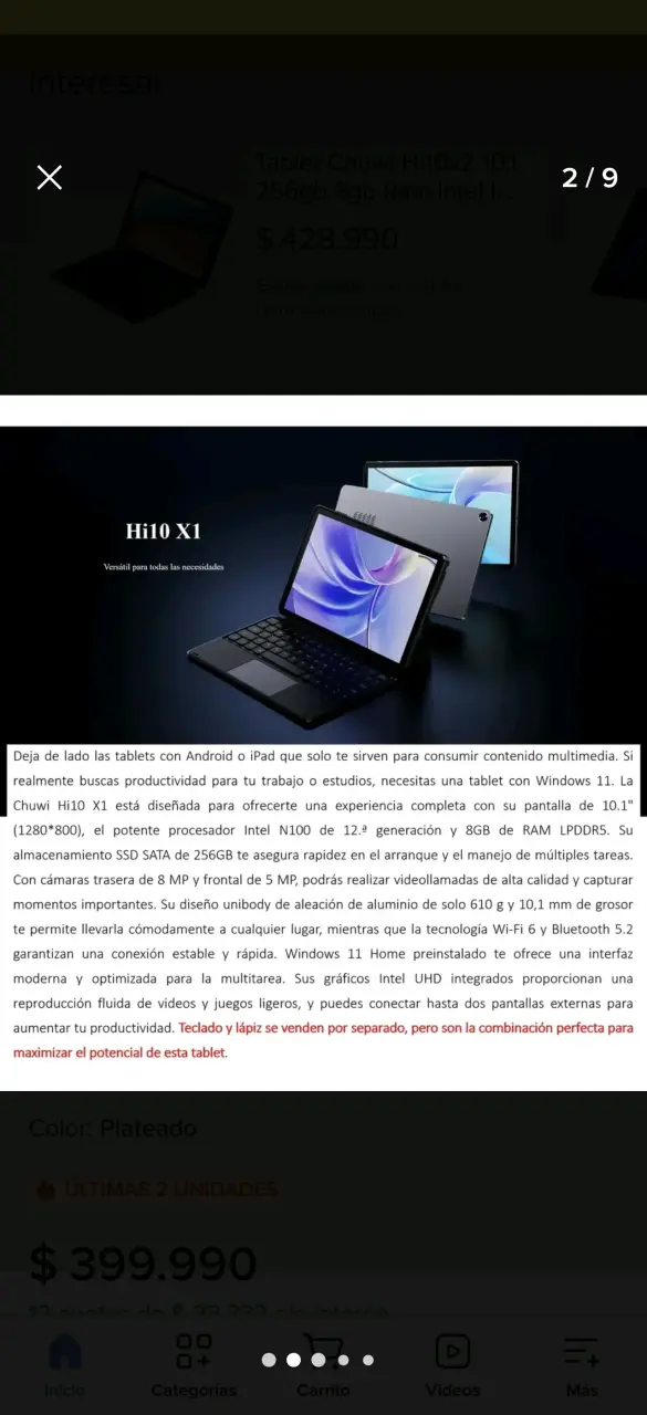 Notebook Chuwi windows 11 - 3