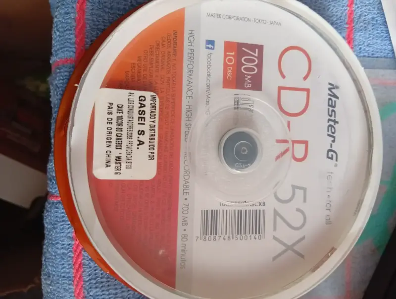 Pack de discos CD-R 700MB - 1