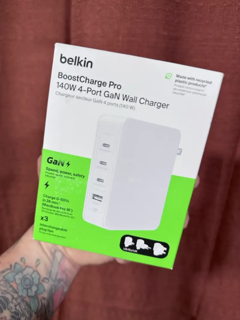 Cargador Belkin 140W 4 puertos - 1