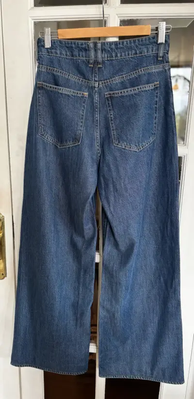 Jeans azul ancho tiro alto - miniatura 1