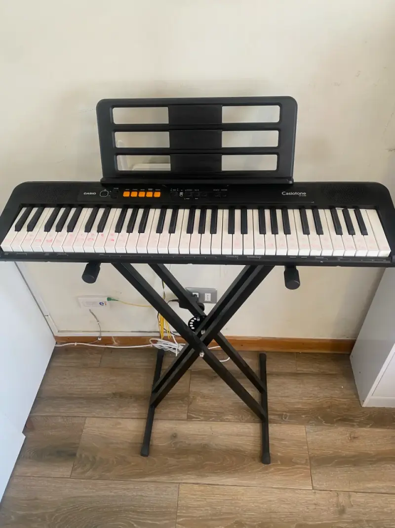 Teclado eléctrico Casio con soporte - 1