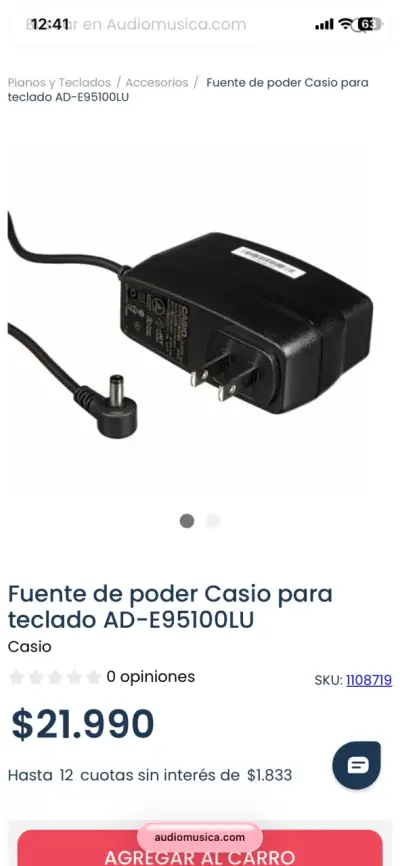 Teclado eléctrico Casio con soporte - miniatura 5