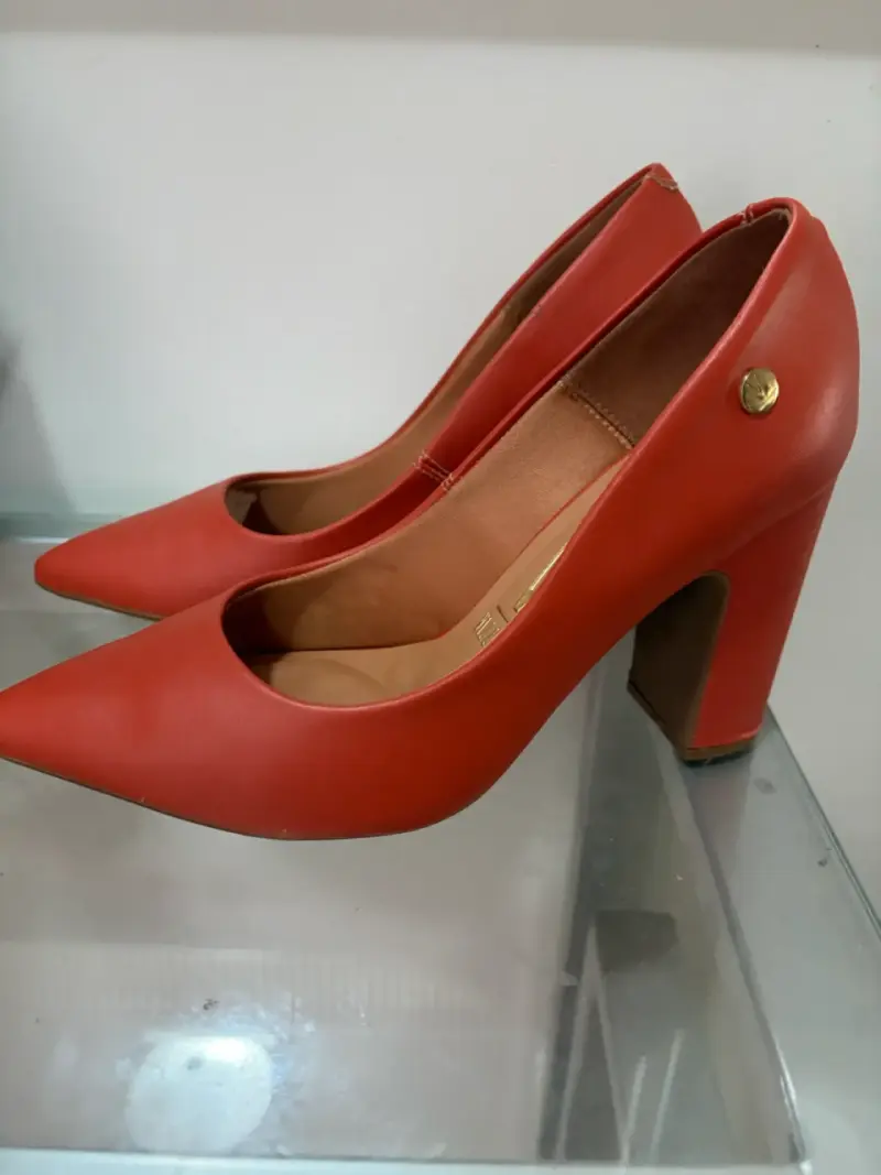 Zapatos de tacón terracota - 1