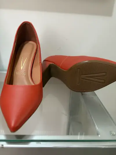 Zapatos de tacón terracota - miniatura 2