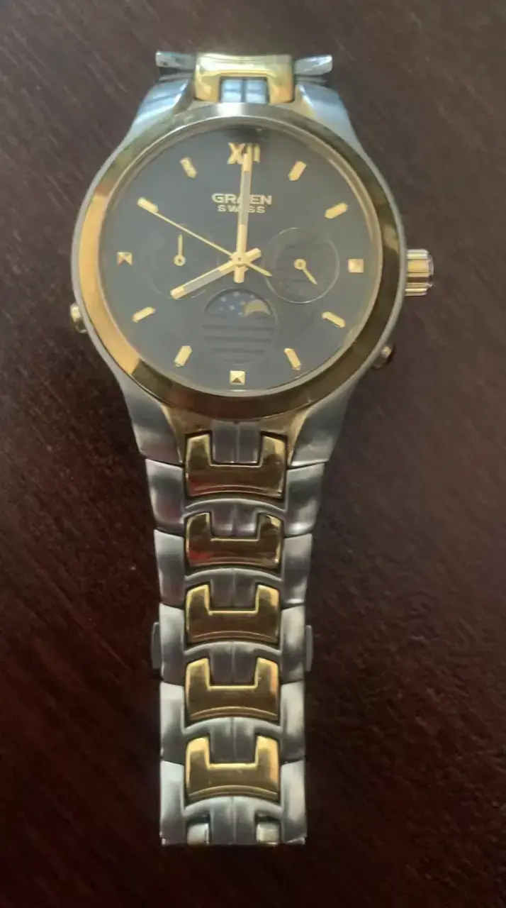 Reloj Gruen suizo de acero - 1