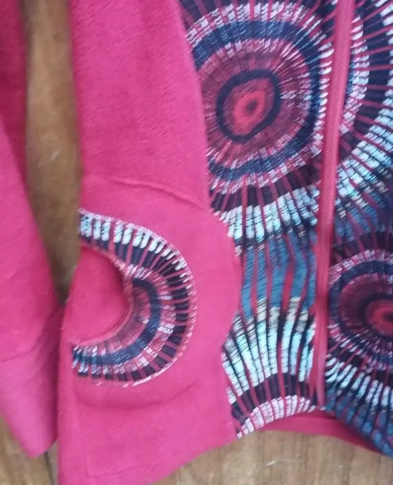 Chaqueta polar roja estampada - 2