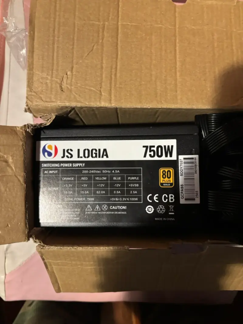 Fuente de poder JS Logia 750W 80 plus gold - 1