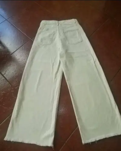 Pantalones anchos beige - miniatura 2