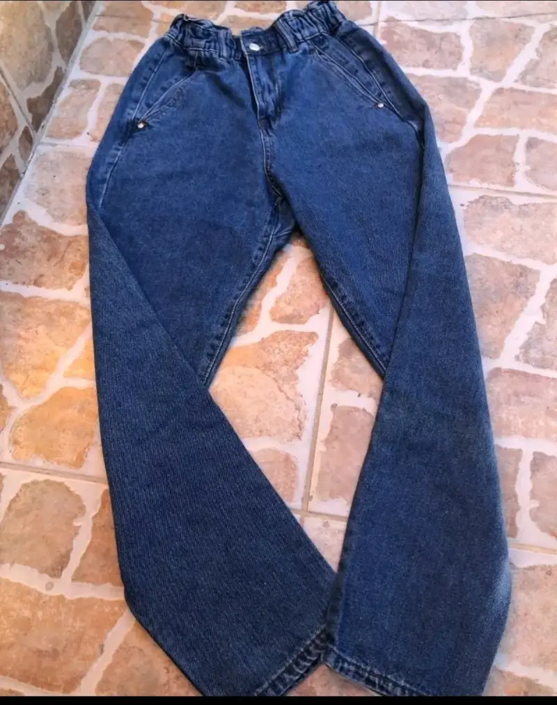 Jeans mujer azul elasticado - 1