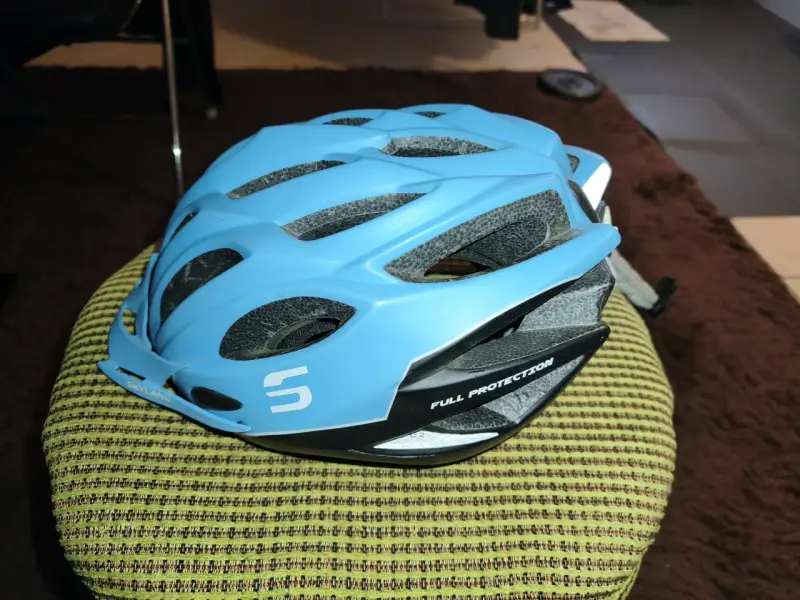 Casco de bicicleta azul - 1