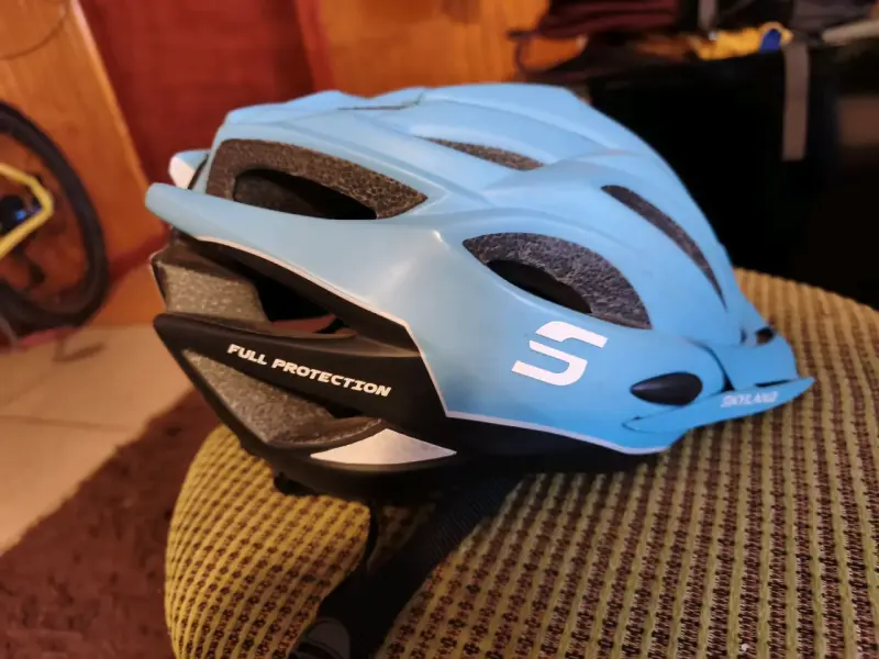 Casco de bicicleta azul - 3
