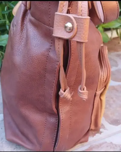 Cartera de cuero café - miniatura 4